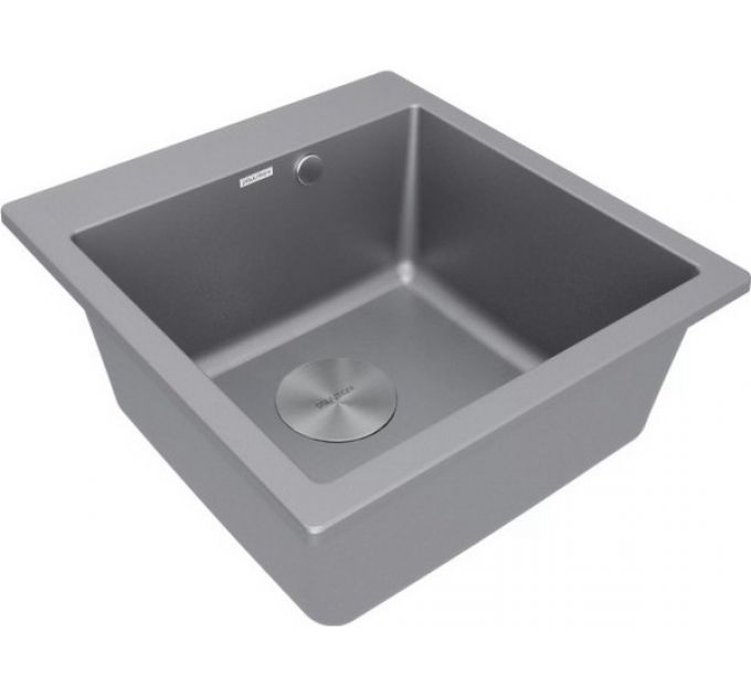 Мойка Paulmark Kante 50 PM105152-GRM, серый металлик