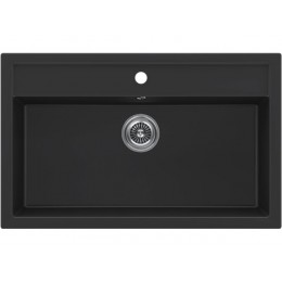 Мойка Kuchenstern TOP 80 черный, SKU 30902, врезная, Ku-Granit, 815x510 мм, глубина 190 мм
