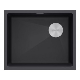 Мойка Paulmark Lumi 55uni 25703, гранит, 555x440 мм, слив в углу