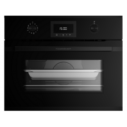 Духовой шкаф Kuppersbusch 32604 компактный с паром, 44л, черный, 12 программ.