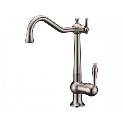 Смеситель Paulmark Retro Re213226-BS (NI) из брашированной стали (никель) - стиль и надежность для вашей кухни