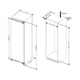 Морозильная камера 30407 MEFERI MBF177, 54 см, белая, NO FROST, 230 л, A+