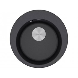 Мойка Paulmark Gelegen 50 PM404800-BL, черный гранит, врезная, ⌀475х185 мм, SKU 23807.