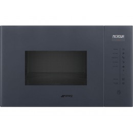 СВЧ-печь SMEG FMI125G 60 см, 25 л, Серый Нептун, 900 Вт, сенсорное управление, 4 функции, 8 программ, SKU 35707