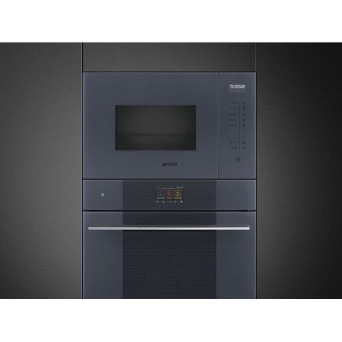 СВЧ-печь SMEG FMI125G встраиваемая — стильное решение для кухни с высокими технологиями.