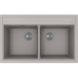 Мойка Florentina Липси 27307, врезная, кварц, 2 чаши, 820х510 мм