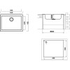 Мойка Longran Cube CUG560.435 - 10 Onyx: Качественная и Стильная Решение для Вашей Кухни