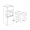 Духовой шкаф Bertazzoni F457MODMWTC компактный с СВЧ - идеальное решение для вашей кухни