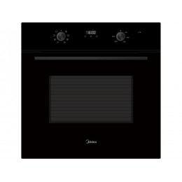Духовой шкаф Midea MO608007YGB, 60 см, черное стекло, 65 л, 8 программ, 2038 Вт, A класс, SKU 35915