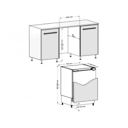 Холодильник Exiteq EXR-206, встраиваемый 60 см, 98 л, A+, 39 дБ, SKU 28516