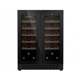 Винный шкаф MAUNFELD MBWC-112S40, встраиваемый, 112 л, 2 камеры, металл, 40 бутылок
