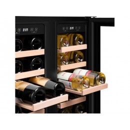 Винный шкаф MAUNFELD MBWC-112S40, встраиваемый, 112 л, 2 камеры, металл, 40 бутылок