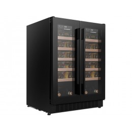 Винный шкаф MAUNFELD MBWC-112S40, встраиваемый, 112 л, 2 камеры, металл, 40 бутылок