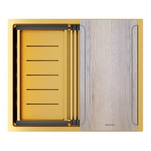 Мойка Paulmark Next-multi sink 54 uni PM785445-BG в брашированном золоте – идеальное решение для вашей кухни