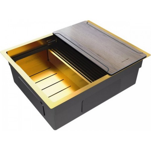 Мойка Paulmark Next-multi sink 54 uni PM785445-BG в брашированном золоте – идеальное решение для вашей кухни