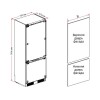 Холодильник HIBERG S-RFC 600 B Inverter - Встраиваемая Модель с Энергоэффективностью и Современными Функциями