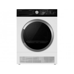 Сушильная машина MAUNFELD MFDM158WH400, 60 см, белая, 8 кг, конденсационная, электронное управление, 15 режимов, защита от детей, антисмятие, 561 кВтч/год, класс В, SKU 35724.