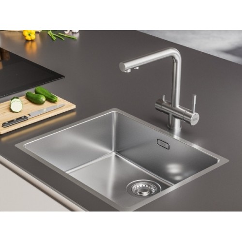 Смеситель Franke Atlas Clear Water из нержавеющей стали (120.0179.978) - Купить по выгодной цене в интернет-магазине