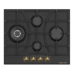 Варочная панель Kuppersberg FS 610 Ant Bronze 27628, газовая, 61 см, 4 конфорки, эмаль, чугунные решетки.