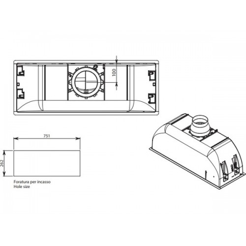 Вытяжка Falmec BUILT-IN BURANO 70 INOX - Эффективное решение для вашей кухни