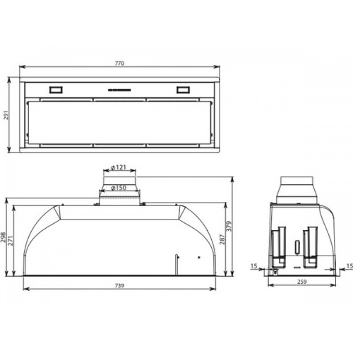Вытяжка Falmec BUILT-IN BURANO 70 INOX - Эффективное решение для вашей кухни