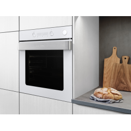 Духовой шкаф Gorenje BSA6737ORAW 60 см, белый, 77 л, пар, A, 300°C, сенсорный таймер, AquaClean, 27431
