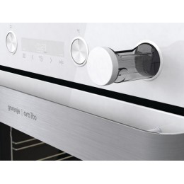 Духовой шкаф Gorenje BSA6737ORAW 60 см, белый, 77 л, пар, A, 300°C, сенсорный таймер, AquaClean, 27431