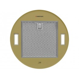 Вытяжка MEFERI 29432, цилиндрическая 35 см, золотая, 1200 м³/ч, LED, 3 скорости