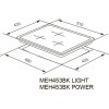 Варочная панель MEFERI MEH453BK LIGHT - Электрическая варочная поверхность с современным дизайном