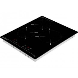 Варочная панель MEFERI MEH453BK LIGHT 44 см, черная, стеклокерамика, 3 конфорки, сенсорное управление, таймер, SKU 29532.