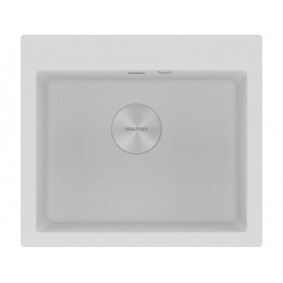 Мойка Paulmark Kante 60 PM106052-WH, гранит, 600х520х200 мм, SKU 23833