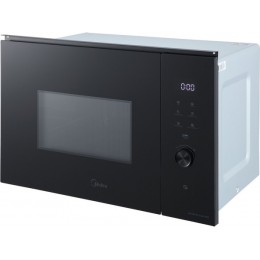СВЧ-печь Midea MI982517GBI 60 см, черное стекло, 25 л, 900 Вт, 14 программ, таймер, защита детей, SKU 31636