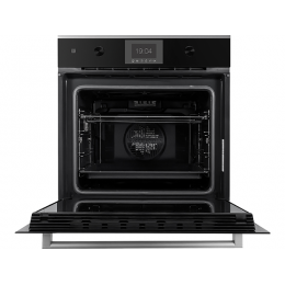 Духовой шкаф Kuppersbusch B 6350.0 S1, электрический 60 см, 70 л, A+, 10 режимов, черное стекло, SKU 32937