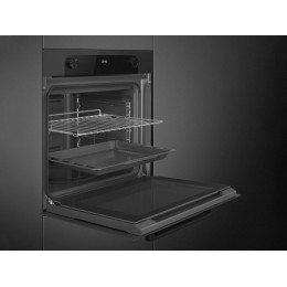 Духовой шкаф SMEG SF6200TB, 60 см, черный, 70 л, 8 функций, гриль, A класс, 3000 Вт, SKU 35637