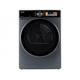 Сушильная машина Toshiba 36639, 10 кг, темно-серая, A+++, Wi-Fi, 12 программ, Heat Pump