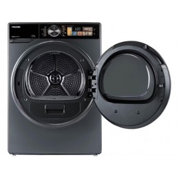 Сушильная машина Toshiba 36639, 10 кг, темно-серая, A+++, Wi-Fi, 12 программ, Heat Pump