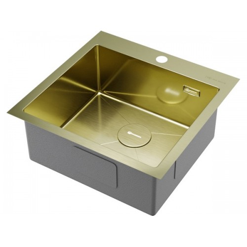 Мойка Omoikiri Akisame 51-LG нерж. сталь/светлое золото (4973439)
