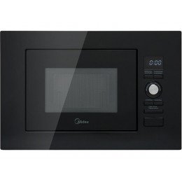 СВЧ-печь Midea AG820BJU-BL 20л, 800Вт, черная эмаль, нерж. сталь, 5 уровней мощности, таймер, гриль, защита детей, SKU 14143.