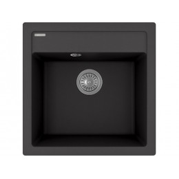 Мойка Florentina Липси 510 антрацит, SKU 22244, 1 чаша, кварц, 510х510 мм