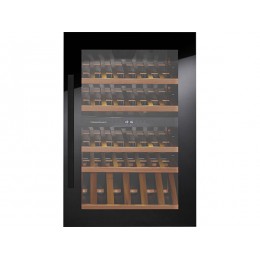 Винный шкаф Kuppersbusch FWK 2800.0 S5, встраиваемый, 52 бутылки, черное стекло, 887x594x555 мм, SKU 32744.