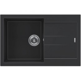 Мойка Kuchenstern PLAT 50 черный, SKU 30845, акрил, 780x500 мм, глубина 200 мм