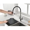 Смеситель Paulmark Gravity GR213888-BS из брашированной стали - стиль и надежность для вашей кухни