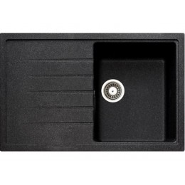 Мойка Longran Classic CLS780.500 - 40 Lava, гранит, врезная, 780x500 мм, для тумбы от 50 см, глубина 205 мм, SKU 12249.