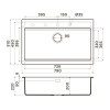 H1: Мойка Omoikiri Kitagawa 79-LB-GB Artceramic в графитовом цвете - идеальное решение для вашей кухни