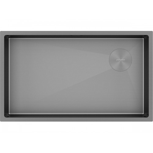 Мойка Paulmark Next-skew 74 uni PM887444-MG, матовый серый - купить в интернет-магазине