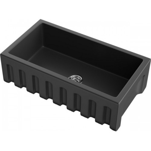 Мойка Omoikiri Mikura 83-BL Natceramic в черном цвете - идеальное решение для вашей кухни