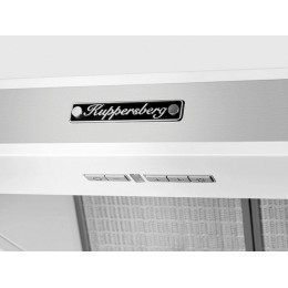 Вытяжка Kuppersberg T 669 W Silver, 60 см, 1200 м3/ч, белая, 5 скоростей, 44 дБ, SKU 24256