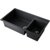 Мойка Omoikiri Tedori 86-2-LB-BL из Tetogranit в черном цвете - идеальный выбор для вашей кухни