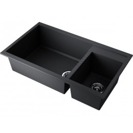 Мойка 35056 Omoikiri Tedori 86-2-LB-BL Tetogranit 860x500 мм черный