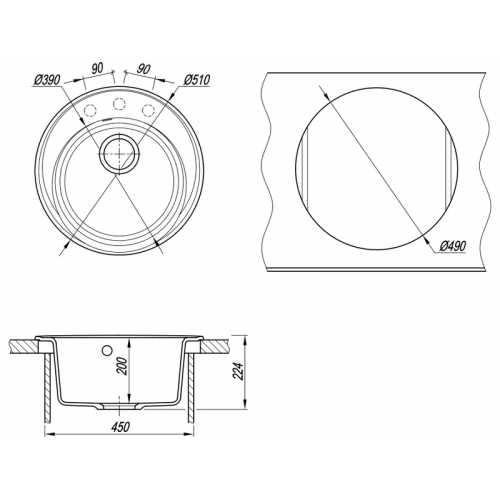 Мойка Florentina Лацио 510 бежевый - стиль и функциональность для вашей кухни